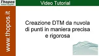 Generare un DTM da nuvola di punti in maniera corretta