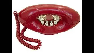 Happy Red Lips Genie Old Telephone Ring