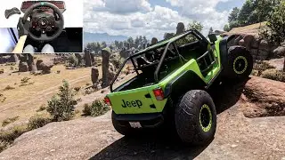 Rock Crawling JEEP TRAILCAT 2016 | Forza Horizon 5 | Logitech G923 Steering Wheel Gameplay