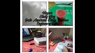 Vlog#3 || Study Vlog || 8 hour study routine || Gate Aspirant Daily routine || Engineers Life || ME
