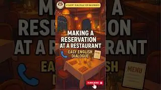📞 Making a Reservation at a Restaurant in English | Essential Travel & Dining Phrases 🍽️
