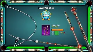 8 Ball Pool - Level 999 Shot w SNIPER CUE LEVEL MAX + Berlin Trickshot  + Golden Break - GamingWithK