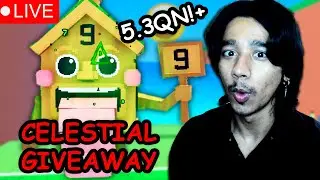 🔴LIVE 5.3QN+ OP HACKER CELESTIAL GIVEAWAY FOR ALL | Escape A Tsunami For Brainrot Celestial Giveaway