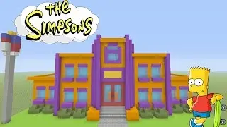 Minecraft Tutorial: How To Make Springfield Elementary 