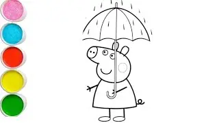 Papa pig Drawing, Painting & Coloring For Kids and Toddlers_ Child Art