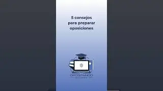 Cinco consejos para preparar oposiciones  #oposiciones #funcionarios #empleo #cursosonline