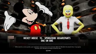 WWE 2K24 Mickey mouse Vs Spongebob