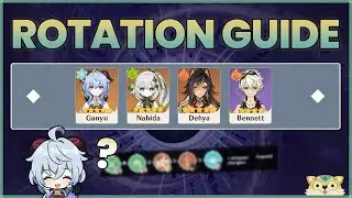 ROTATION GUIDE - Ganyu, Nahida, Dehya, Bennett | Genshin Impact