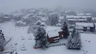 Sauze D'Oulx Snowfall 5/1/24 and Fireworks for New Year