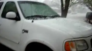 Crazy Lubbock Texas Hail Storm.