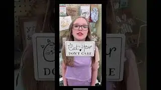 Reading signs in Hobby Lobby