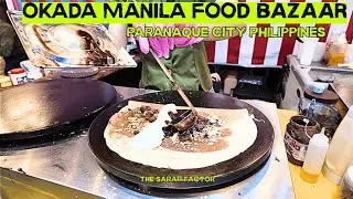 Eating at Okada Manila Food Bazaar Philippines