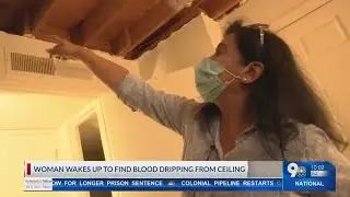 Woman wakes up to find blood dripping from ceiling