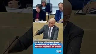 Frauenfeinde par excellence &ndash; Kirchner zerpfl&uuml;ckt die Gr&uuml;nen