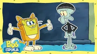Invadindo o Balde de Lixo | Bob Esponja em Português