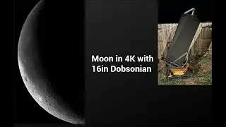 Moon Craters with Hubble Optics Telescope 16in Dobsonian #space #moon #telescope #solarsystem