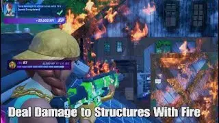 Deal Damage to Structures With Fire - Fortnite My Hero Academia Quest - Chapter 4 Season 4