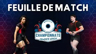 France Open Fa Femmes 57 Kg Groupe A & Hommes 93 Kg Groupe A.Feuilles de Match