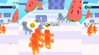 so many jellies are making a big jelly | join blob clash 3D |