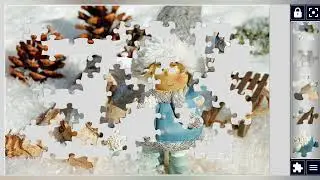 Girl figure snowball//jigsaw puzzles craft 🧩🧩//Amazing puzzles Art🧩🧩//puzzlesArt 🧩🧩//