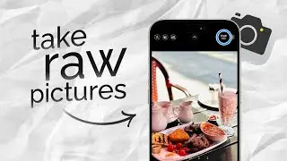 How to Take Raw Pictures on iPhone (tutorial)