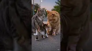 kitten and parents|Meowing#cat#cute#kitten#shorts