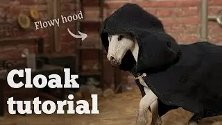 Make a HOODED cape/robe for Schleich horses 