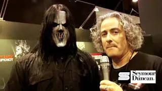 Slipknot's Mick Thomson at the Seymour Duncan NAMM Booth