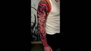 Spoiler Alert Tanjiro tattoo by @dave.vero.ink