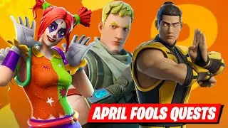How to complete every April Fools quest in Fortnite Easily.