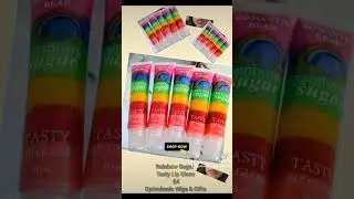 Rainbow Sugar 🌈 Tasty Lip Gloss $4 @Optimismicwigsandgifts #lipgloss #beautysupplies &nbsp;
