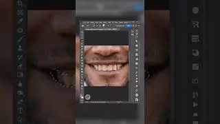 Realistic way to whiten teeth - Short Photoshop Tutorial #shorts #Photoshop