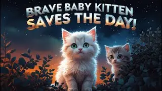 The Secret Night Hero: Button the Brave Kitten 🐾 #cat #viralvideo #youtubefeed #youtubevideo
