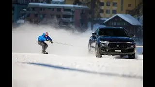 150 kph on a Snowboard Towed by a Vehicle - World Record