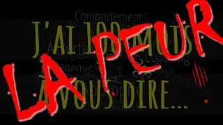 J'ai 100 mots &agrave; vous dire : La Peur