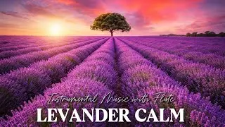 Lavender Field Calm 💜 Relaxing Piano & Flute Music for Peace & Stress Relief