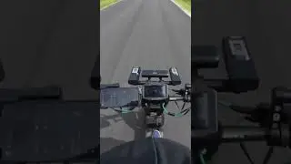 Going 51mph on an electric scooter 😱 #electricscooter #inmotionrs #scooter #ebike #pev #speedrun