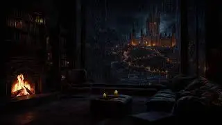 Dark Castle Rain at Night | Deep Sleep Sounds for Anxiety Relief & Mental Healing,Quiet Overthinking