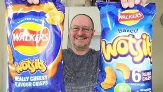 Walkers Limited Edition Wotsits Really Cheesy Crisps Vs Original Cheesy Wotsits ~ Food Review