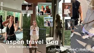 aspen travel vlog (part one) | up in the sky musical festival, story times, & going out