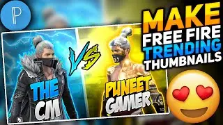 How To Make Free Fire VS Gaming Thumbnail Like The CM On Android | Make Free Fire Gaming Thumbnail