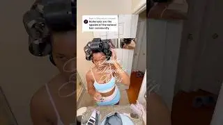 Detailed Jumbo Roller Set Tutorial 💗 Part 1 #naturalhair #lengthretention #rollerset #blowouthair