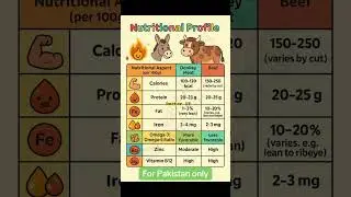 For Pakistan only Nutritional profile of Donkey meat #donkeymeat #Pakistan