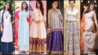Stylish White Dress Ideas with Contrast Dupata 2020
