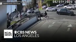 Search continues for hit-and-run driver who jumped curb and hit teen riding bike in South LA