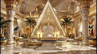 Step Inside Majestic Ancient Egyptian Palace With Modern Luxury✨🐪| 4K Tour of Ultimate Gold Opulence