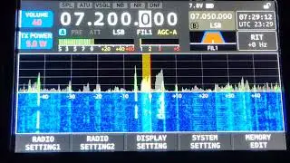 Monitoring the 41 meter band Xiegu x6100.