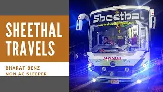 Sheethal Travels  Bharat Benz Surendra built Mumbai Mangalore NON AC Sleeper
