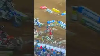 GNARLY CRASH!!! 250 LCQ #supermotocross #fail #smx #mxfail #supercross