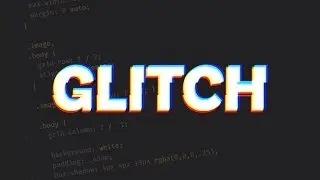 Glitch Text Effect Using Only HTML & CSS